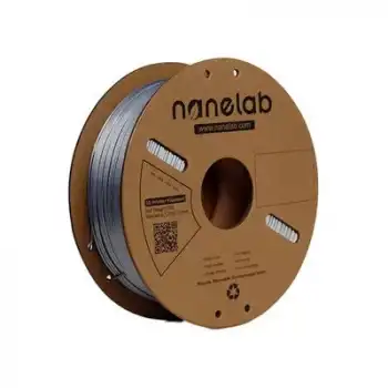 Nanelab Çift Renkli Silk PLA Filament - Gümüş Gri-Gri - 1.75mm - 1Kg