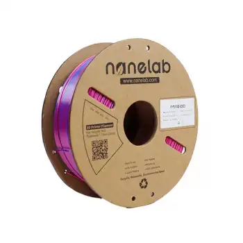 Nanelab Çift Renkli Silk PLA Filament - Mavi - Kırmızı - 1.75mm - 1Kg