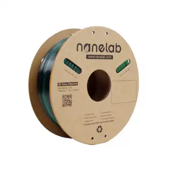 Nanelab Üç Renk Silk PLA Filament - Altın-Yeşil-Siyah - 1.75mm - 1Kg