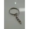 2 cm Zincirli Anahtarlık Halkası Üstten Tel Nikel - (1000 Adet )
