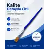 Mavi Renkli Düz Boya Fırçası -1 ADET