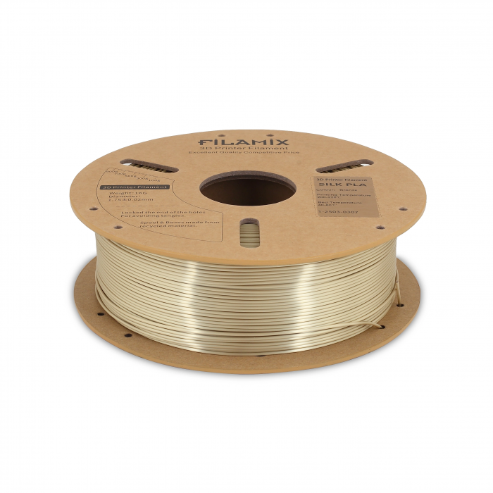 Filamix Silk PLA Filament 1.75mm 1Kg-Bronz