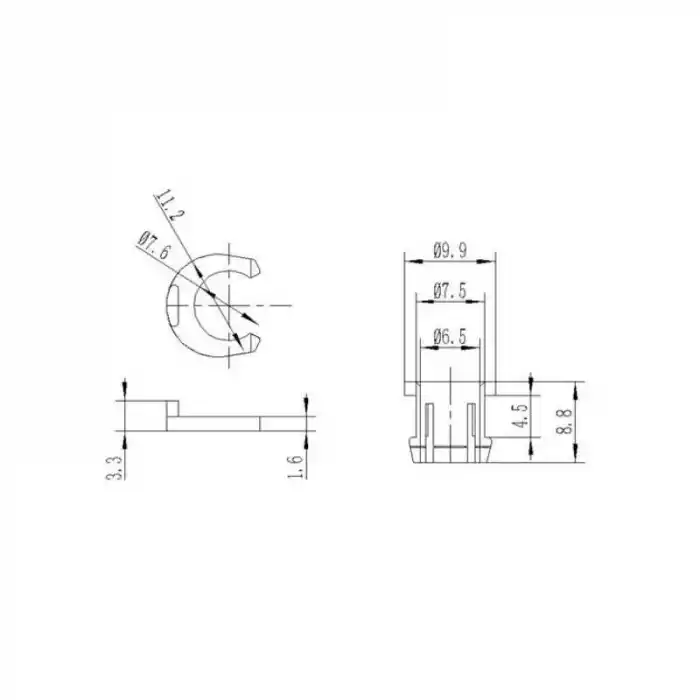 3D Yazıcı Bowden Hotend Teflon Tutucu Seti - 6mm
