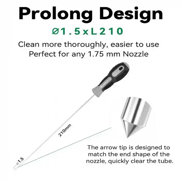 3D Yazıcı Extruder Temizleme İğnesi - 1.5mm x L210mm
