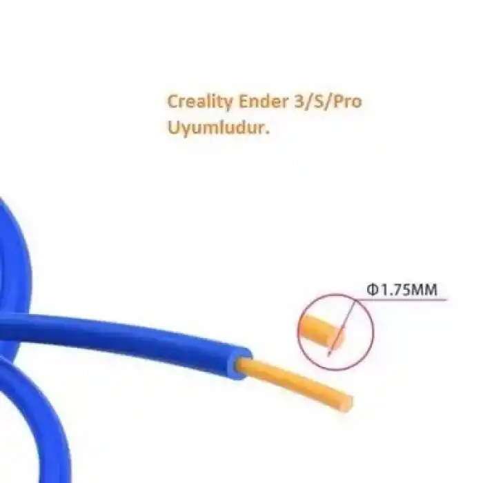 3D Yazıcı PTFE Teflon Boru - Mavi - 1 Metre