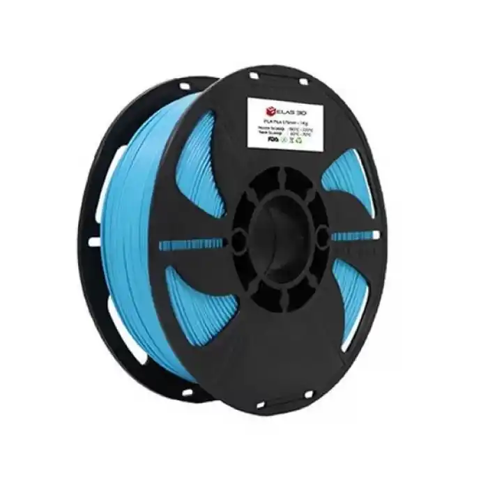 Elas 3D Pet-G Makaralı Filament Açık Mavi 1.75mm 1kg