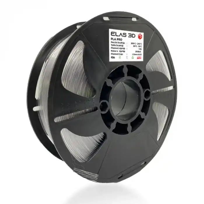 Elas 3D Şeffaf PLA PRO 1KG Filament