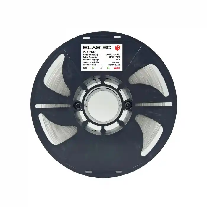 Elas 3D Şeffaf PLA PRO 1KG Filament