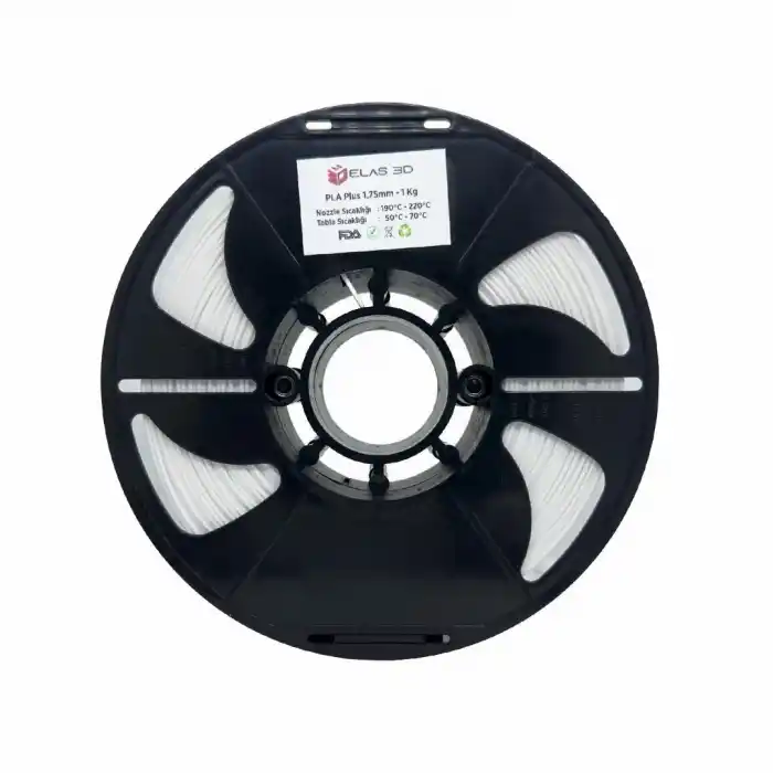 Elas Pla Plus Filament Beyaz 1.75mm 1kg