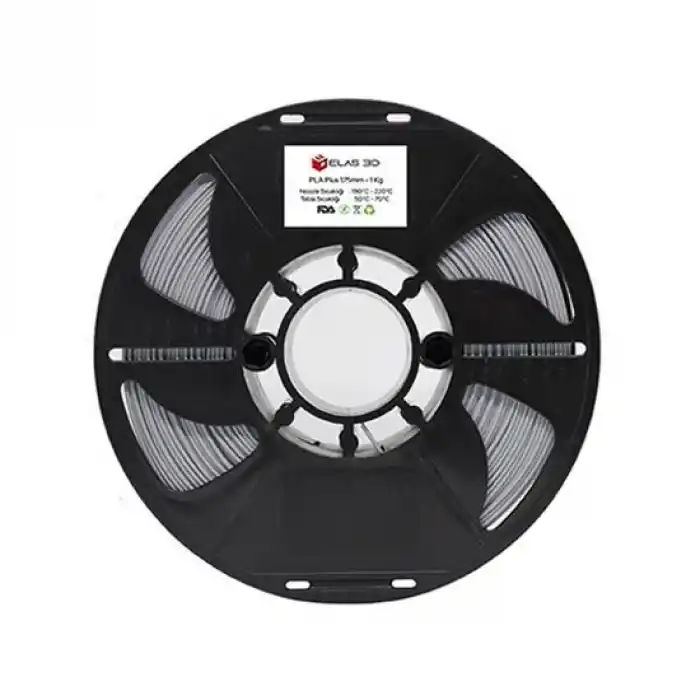 Elas Pla Plus Filament Gümüş Gri 1.75mm 1kg