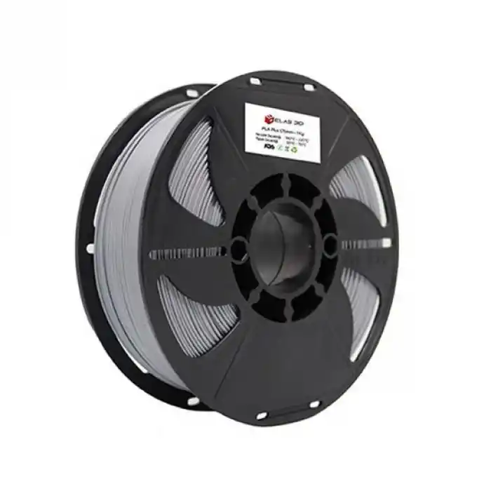 Elas Pla Plus Filament Gümüş Gri 1.75mm 1kg