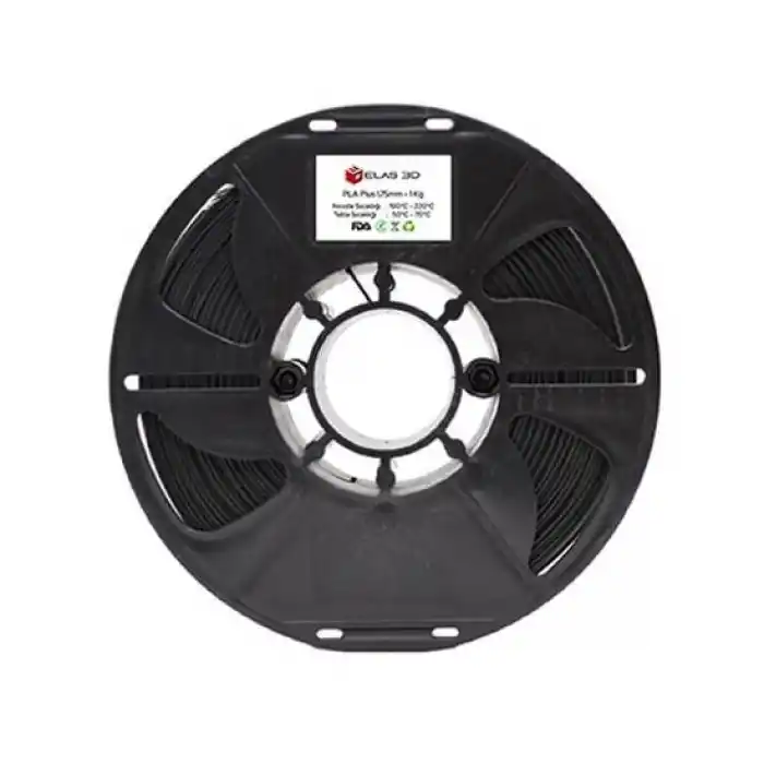 Elas Pla Plus Filament Siyah 1.75mm 1kg