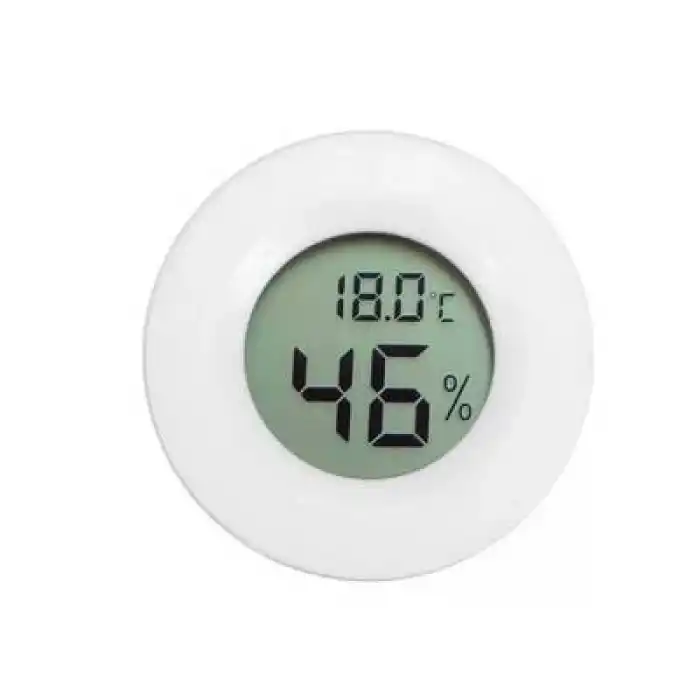 Mini Dijital Termometre - Sıcaklık-Nem Ölçer - Beyaz
