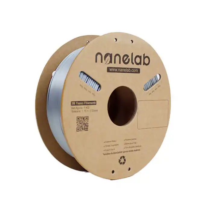 Nanelab Gümüş Silk PLA Filament - 1.75mm - 1Kg