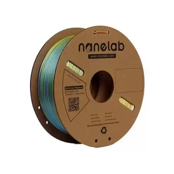 Nanelab Üç Renk Silk PLA Filament - Kırmızı-Sarı-Mavi - 1.75mm - 1Kg