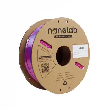 Nanelab Çift Renkli Silk PLA Filament - Mavi - Kırmızı - 1.75mm - 1Kg