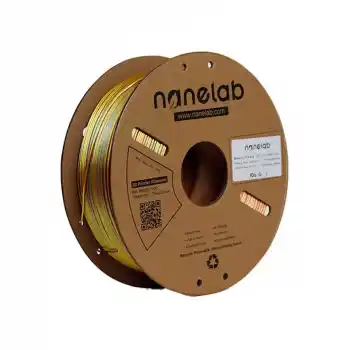 Nanelab Üç Renk Silk PLA Filament - Altın-Fuşya-Mavi - 1.75mm - 1Kg