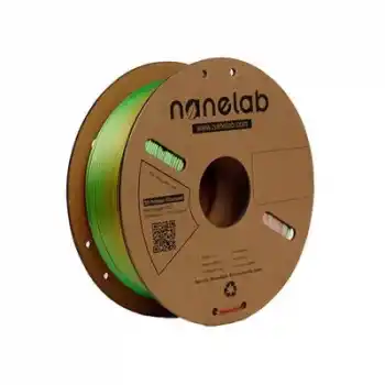 Nanelab Üç Renk Silk PLA Filament - Altın-Yeşil-Gül Kırmızısı - 1.75mm - 1Kg