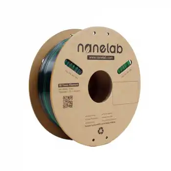 Nanelab Üç Renk Silk PLA Filament - Altın-Yeşil-Siyah - 1.75mm - 1Kg