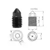 0.4mm Bambu Lab X1-P1P Sert Çelik Nozzle