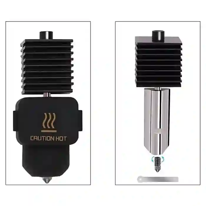 0.2mm Bambu Lab A1, A1 Mini Hotend Seti - Çelik Nozzle