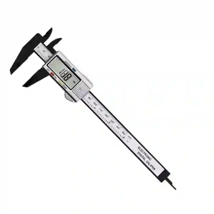 150mm Dijital Karbon Fiber Kumpas - Pil Hediyeli