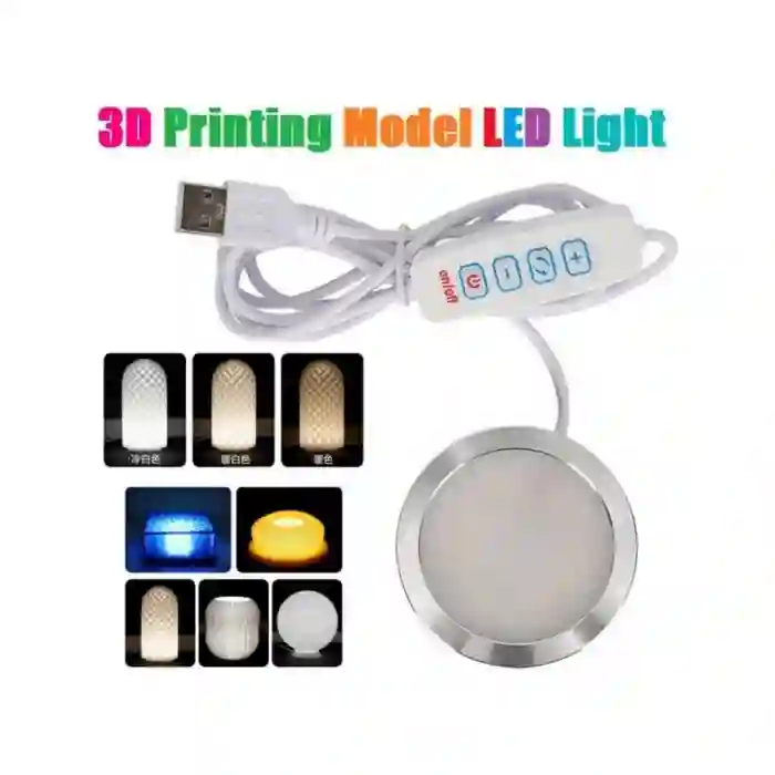 3D Baskı Modeli 5V USB LED Lamba Kiti - Parlaklık Ayarlanabilir