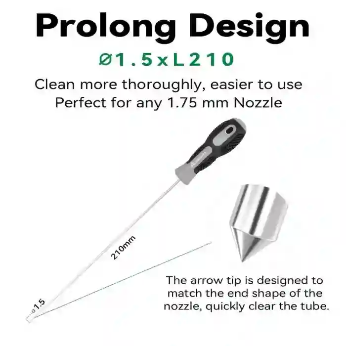 3D Yazıcı Extruder Temizleme İğnesi - 1.5mm x L210mm