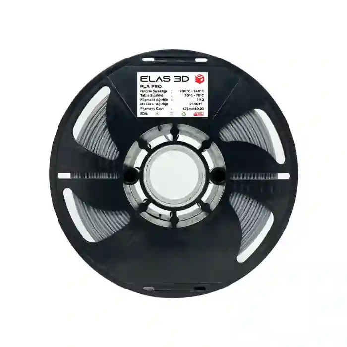 Elas 3D Gri PLA PRO 1KG Filament