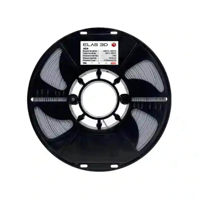 Elas 3D HS ASA Filament Gri 1.75mm 1kg