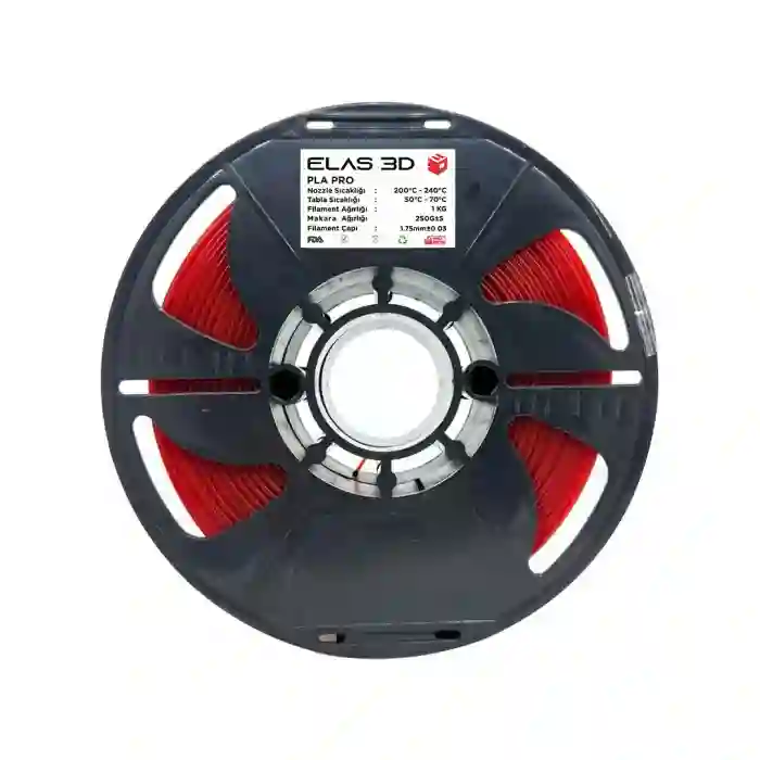 Elas 3D Kırmızı PLA PRO 1KG Filament