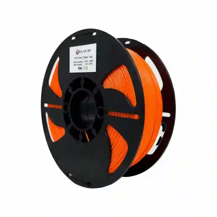 Elas 3D Pet-G Makaralı Filament Turuncu 1.75mm 1kg