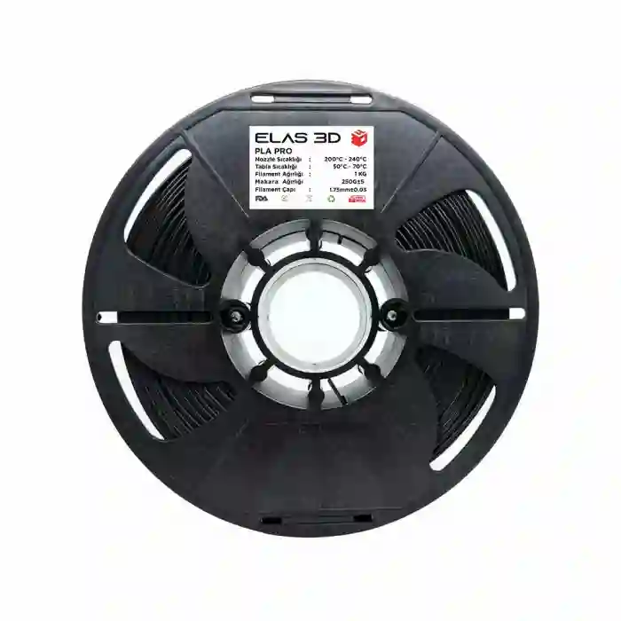 Elas 3D Siyah PLA PRO 1KG Filament