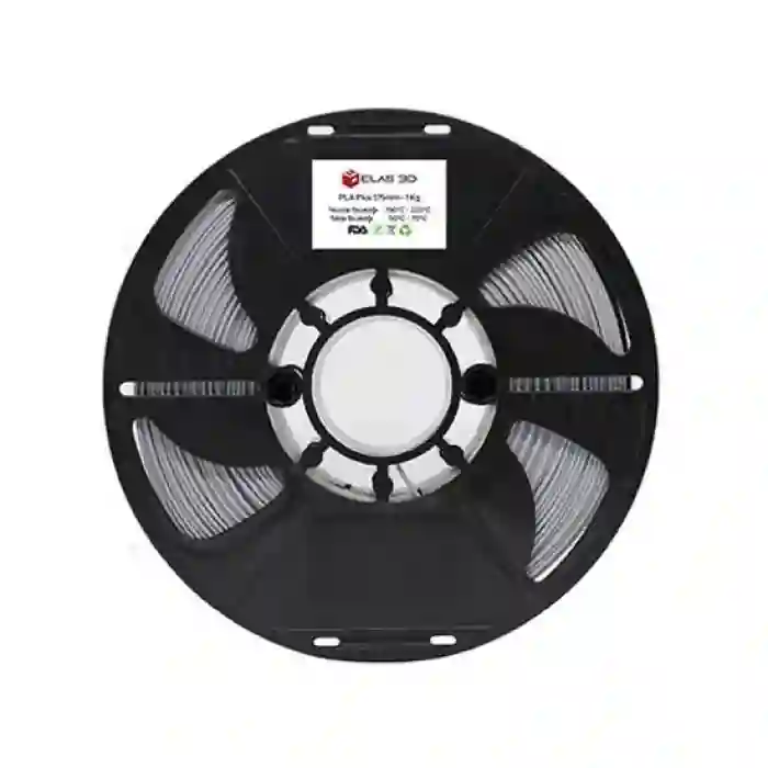 Elas Pla Plus Filament Gümüş Gri 1.75mm 1kg