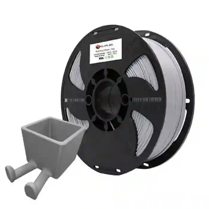 Elas Pla Plus Filament Gümüş Gri 1.75mm 1kg