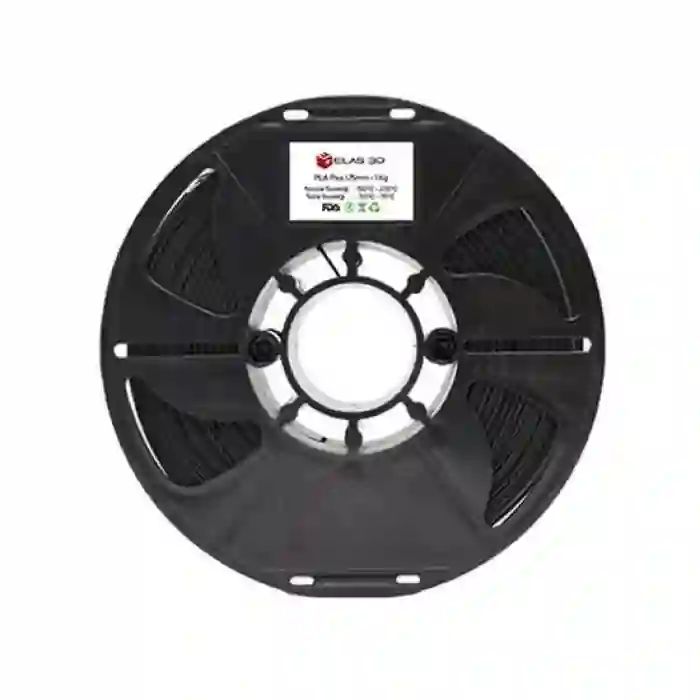 Elas Pla Plus Filament Siyah 1.75mm 1kg