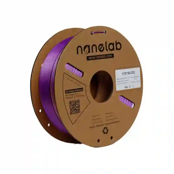 Nanelab Çift Renkli Silk PLA Filament - Altın - Mor - 1.75mm - 1Kg