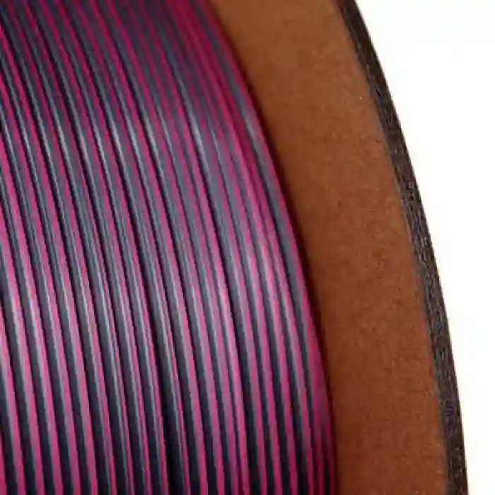 Nanelab Çift Renkli Silk PLA Filament - Siyah-Gül Kırmızısı - 1.75mm - 1Kg