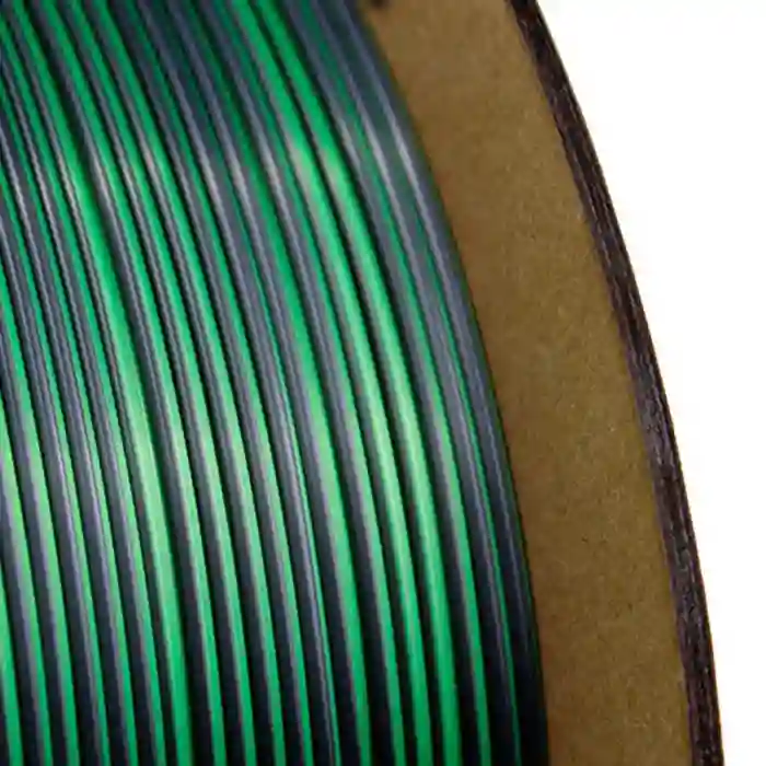 Nanelab Çift Renkli Silk PLA Filament - Siyah-Yeşil - 1.75mm - 1Kg