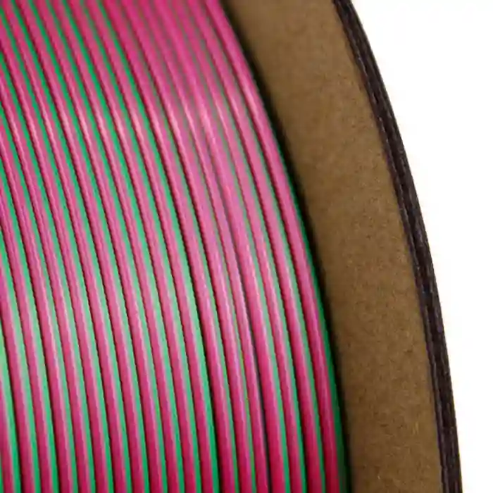 Nanelab Çift Renkli Silk PLA Filament - Yeşil-Kırmızı - 1.75mm - 1Kg
