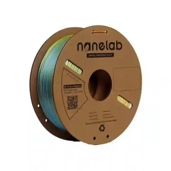Nanelab Üç Renk Silk PLA Filament - Kırmızı-Sarı-Mavi - 1.75mm - 1Kg