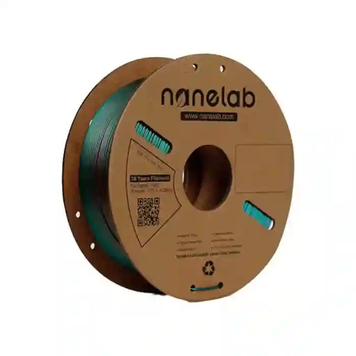 Nanelab Üç Renk Silk PLA Filament - Yeşil-Mor-Bakır - 1.75mm - 1Kg