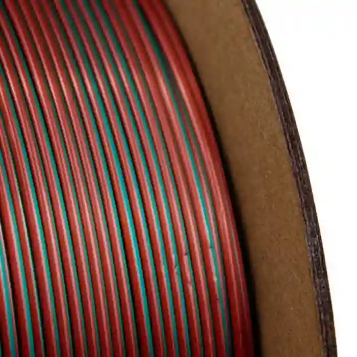 Nanelab Üç Renk Silk PLA Filament - Yeşil-Mor-Bakır - 1.75mm - 1Kg