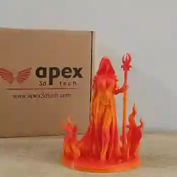 Apex3D Tech Rainbow PLA+ Filament - Fıreball, 1kg, 1.75mm