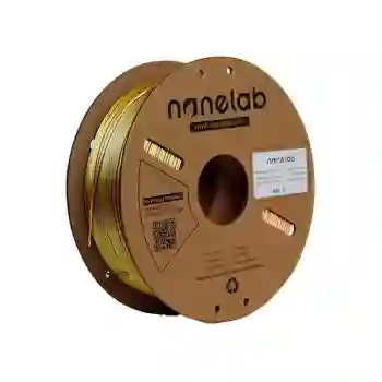 Nanelab Üç Renk Silk PLA Filament - Altın-Fuşya-Mavi - 1.75mm - 1Kg