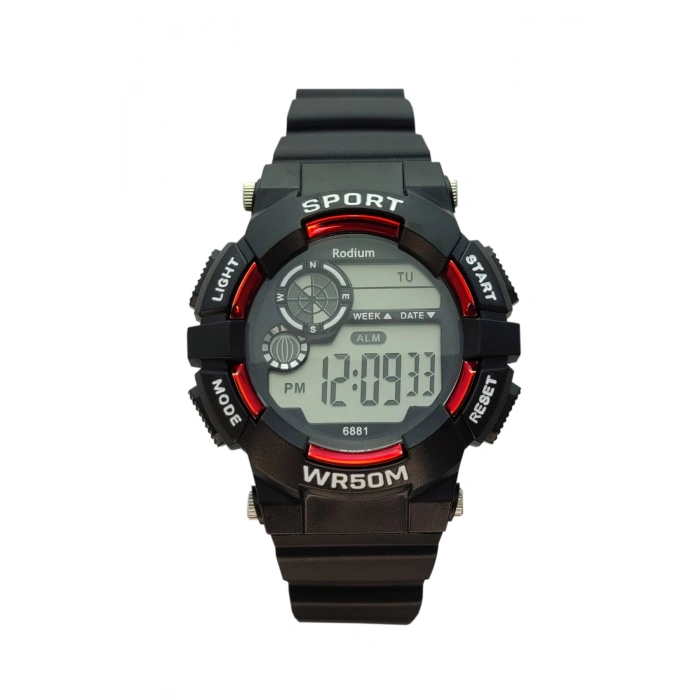 Rodium Çocuk Kol Saati Dijital Su Geçirmez 15046 Siyah