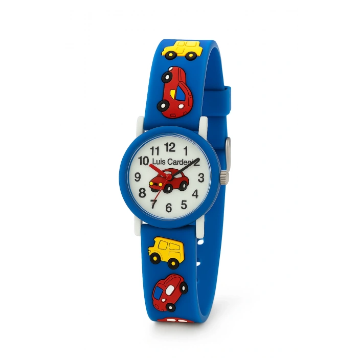 Rodium Çocuk Kol Saati Araba Desenli Mavi 12012