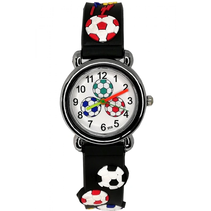 Rodium Çocuk Kol Saati Futbol Top Desenli 12022 Siyah