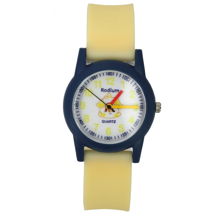 Rodium Çocuk Kol Saati Su Geçirmez Analaog Sarı-Lacivert (2211) (Sarı Lacivert)