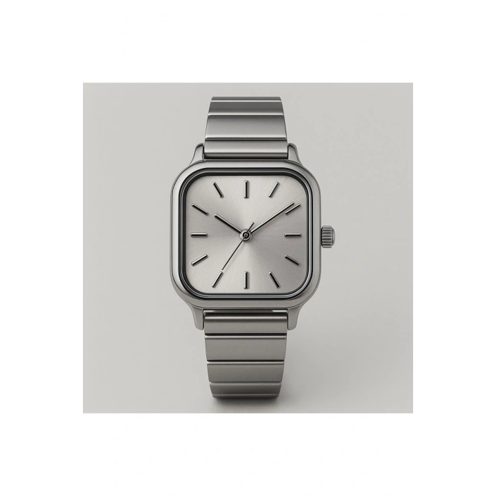 Rodium Kadın Metal Saat Gümüş Rengi Kadran